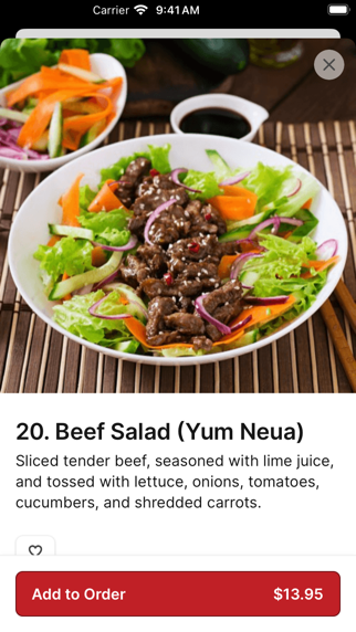 Simply Asian Thai Restaurant iPhone screenshot 3 - Food & Drink app