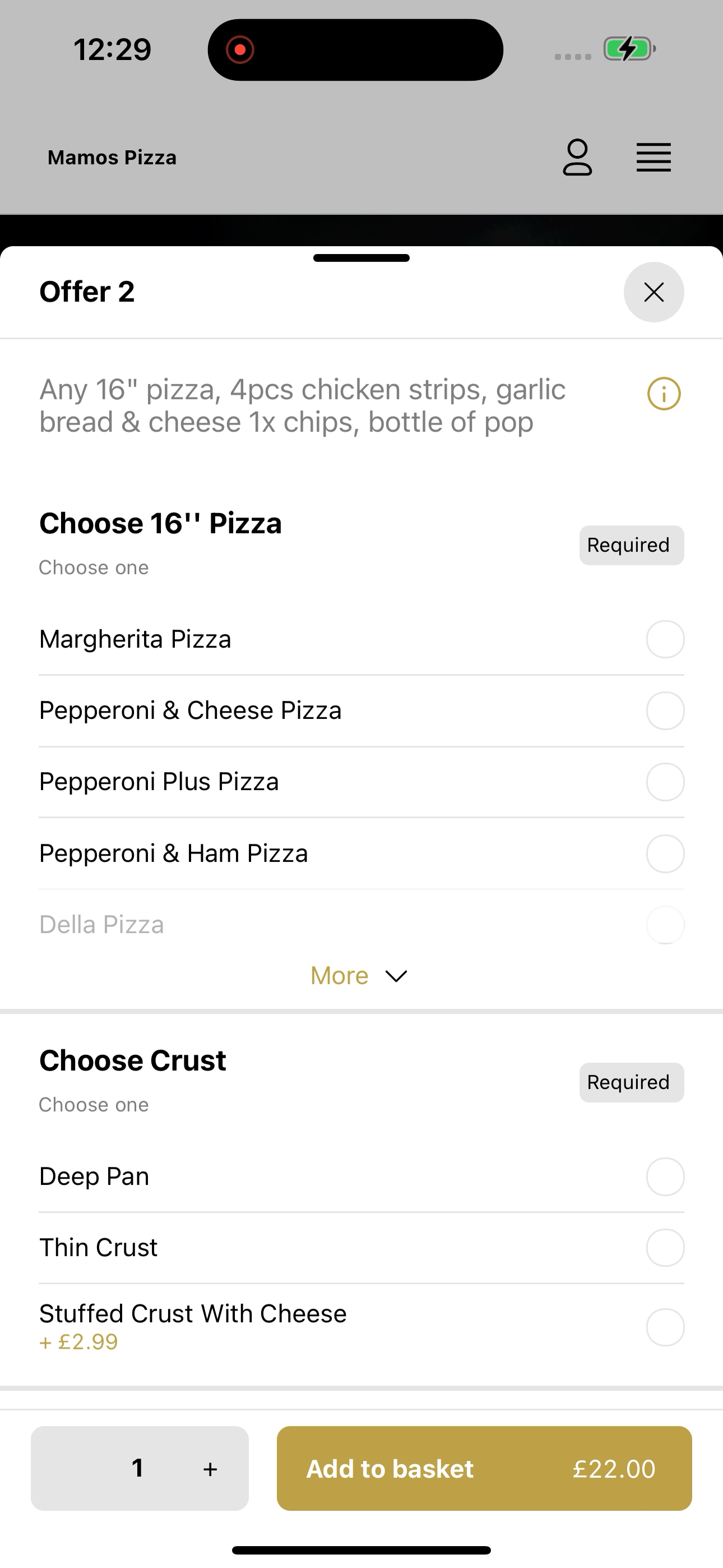 Mamos Pizza UK screenshot 5