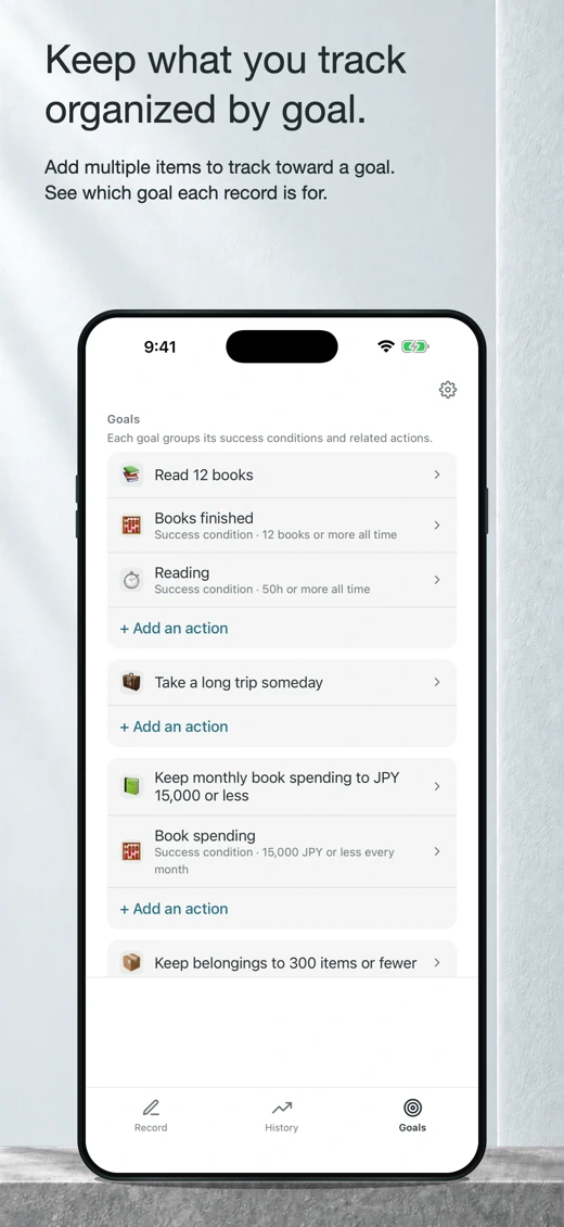 Recte - Flexible Life Tracker screenshot 3