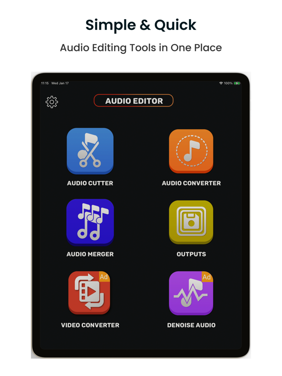 Audio Cutter Converter Merger iPad screenshot 7 - Utilities app