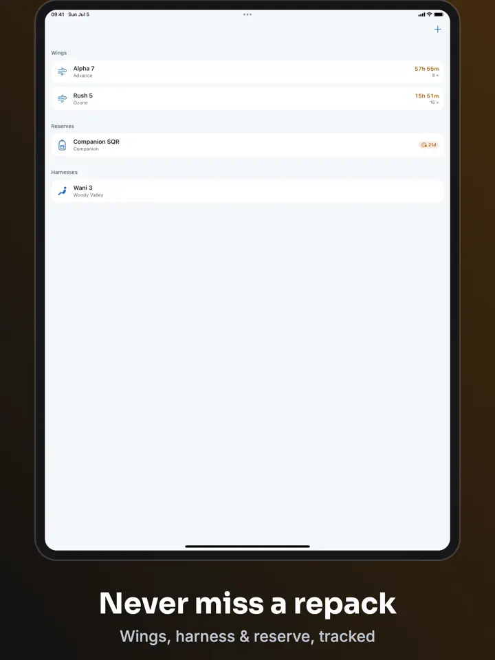XC Log on iPad: screenshot 5 of 6