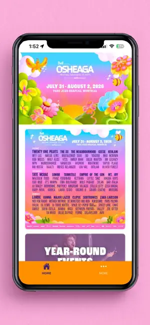 Osheaga iPhone screenshot 1