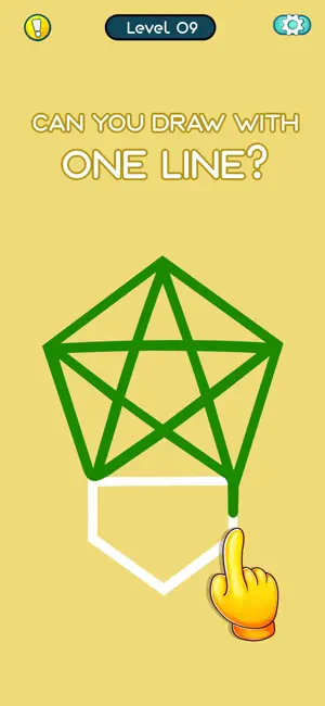 One Line Touch Draw Shape Game screenshot 2