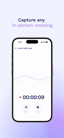 tl;dv Mobile: AI Notetaker iPhone screenshot