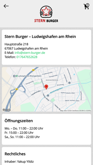 Stern Burger Ludwigshafen screenshot