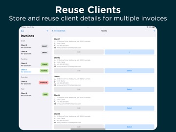 Invoice Fly Template Generator iPad screenshot