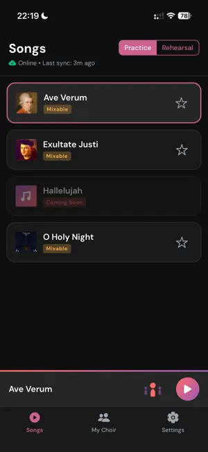 Chorustr screenshot 1