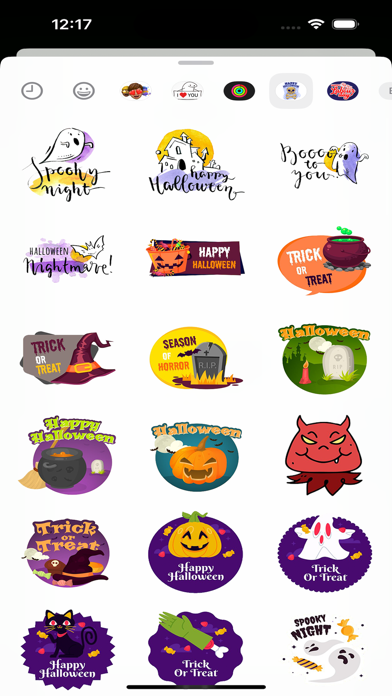 Screenshot #1 pour Halloween Scary Stickers Set