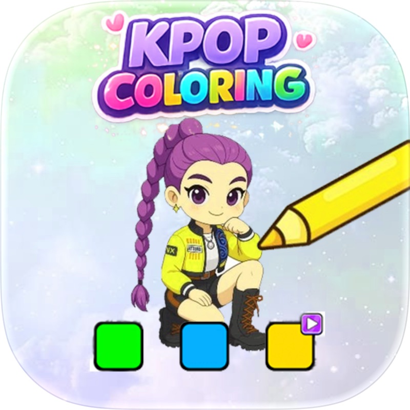 Kpop D H Coloring book screenshot 1