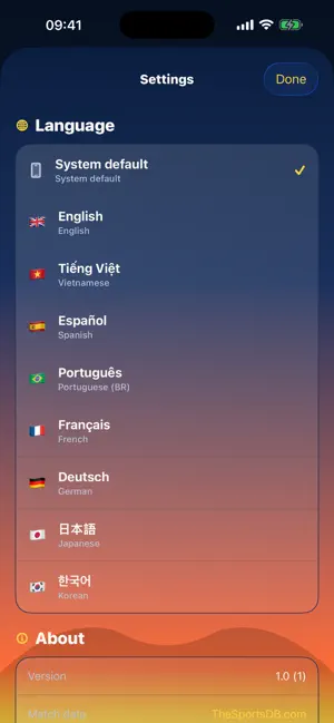 FootyLive: Live Scores & News iPhone screenshot 6