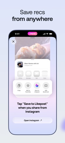 Likepost screenshot