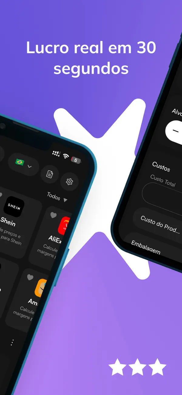 Screenshot #2 pour Calculaço: Taxas e Lucro