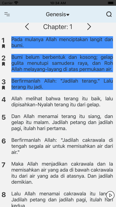 Alkitab Indonesian Bible Screenshot