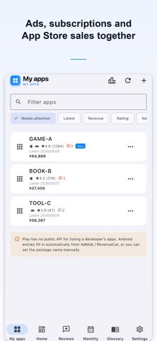 App Revenue Dashboard Screenshot 5 of 5
