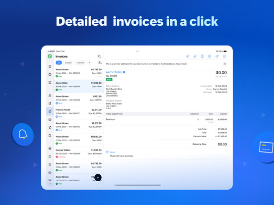 Screenshot #5 pour ZohoBooks: Comptabilité online