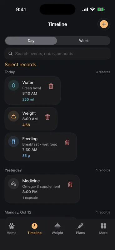 PawLog - Pet Care & Health Log screenshot 3 of 4