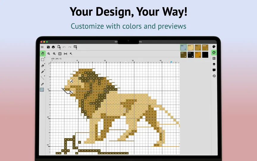 Capture d'écran de StitchSketchEx sur iPhone 1