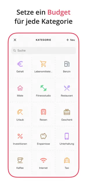Ausgaben Budget Planner Fleur iPhone screenshot 4