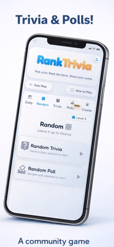 Rank Trivia - Trivia & Polls screenshot