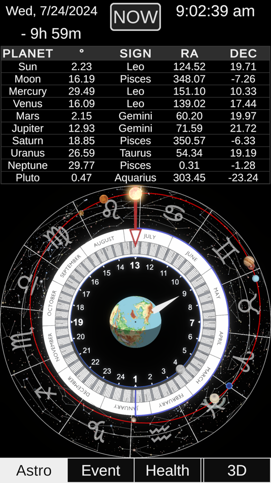 #9. Monad Calendar Clock (iOS) By: Earth at the Center LLC