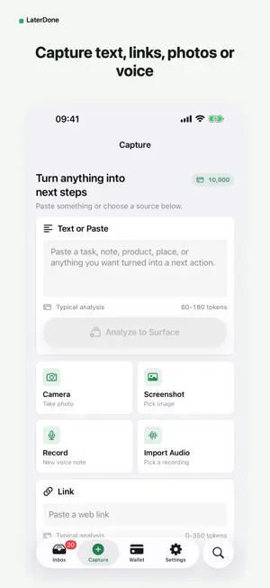 LaterDone: AI Action Inbox screenshot 2
