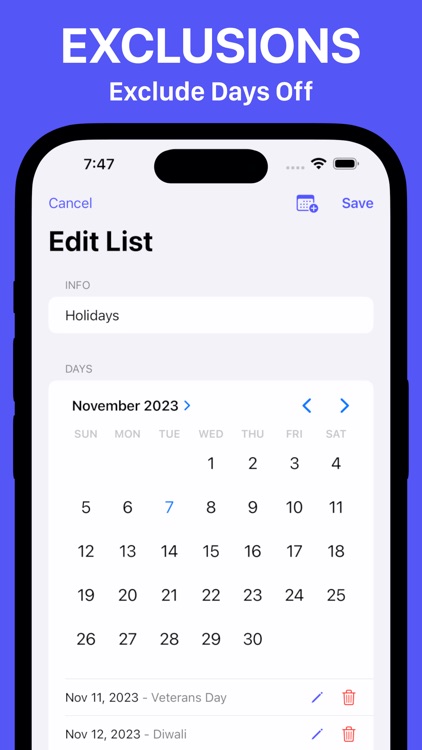 Working Days Counter & Widget screenshot-4