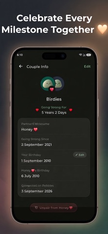 Pebbles - Relationship app, App Store screenshot