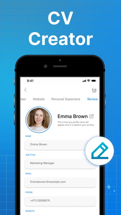 Resume Builder & CV Maker AI Screenshot