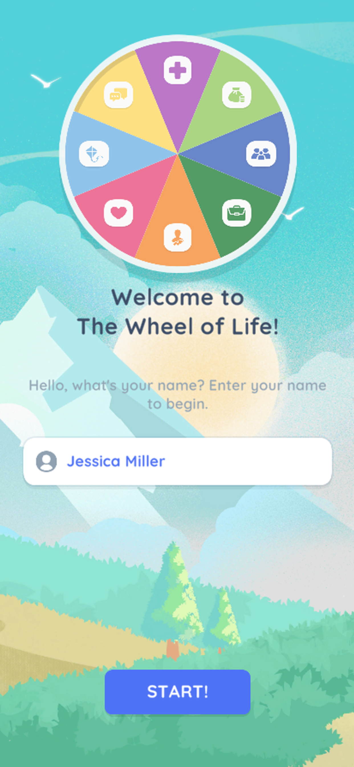 Life Wheel: Goals, Well-being