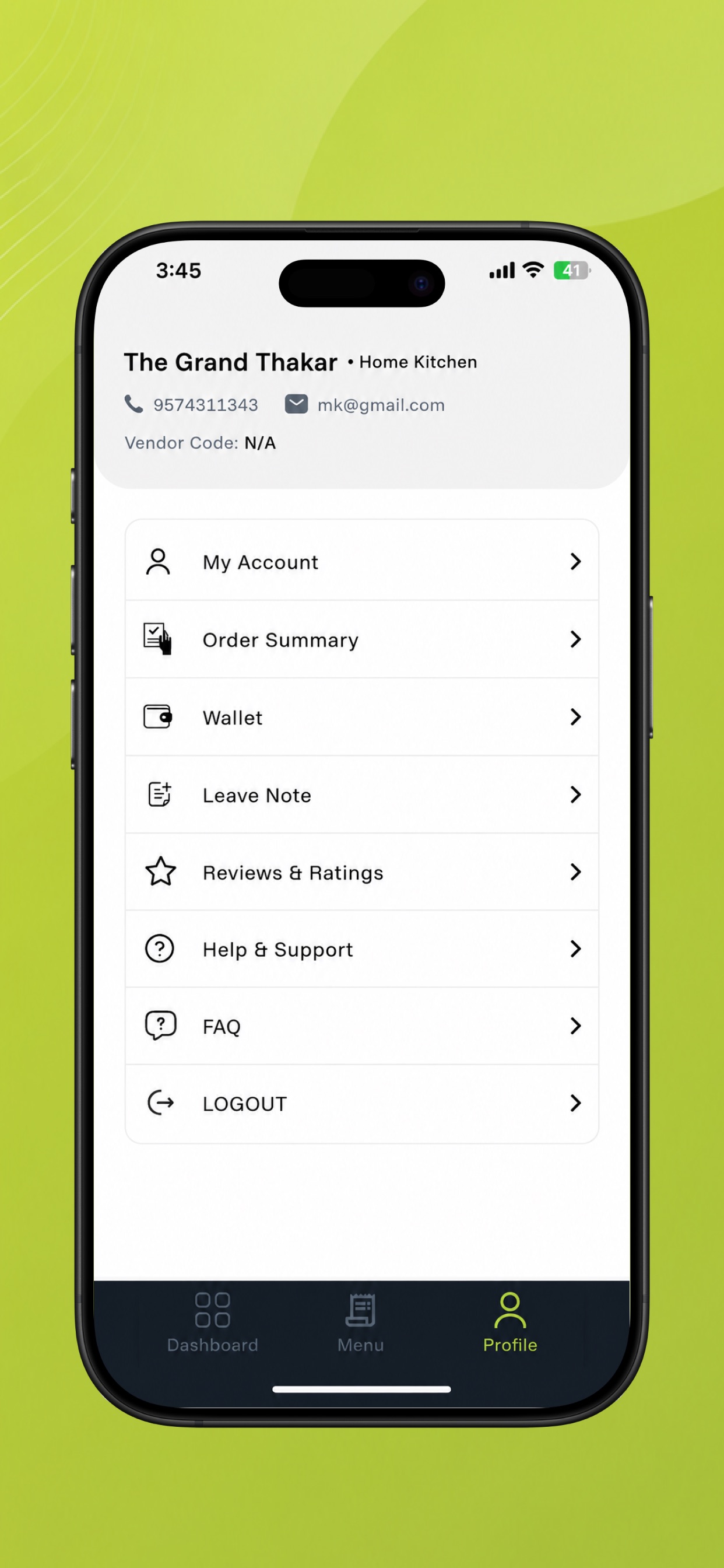 Screenshot 5 of HMF Vendor