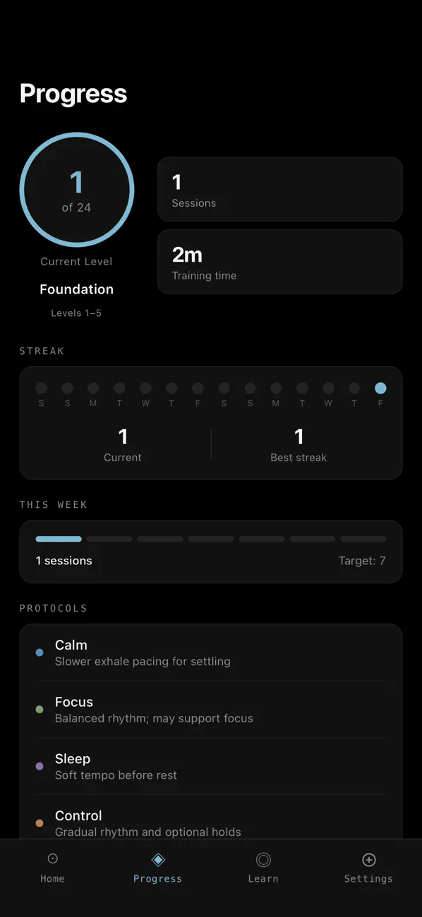 Screenshot #1 pour Breathwork Ritual