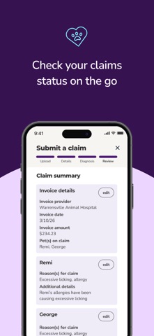 Embrace Pet Insurance iPhone screenshot