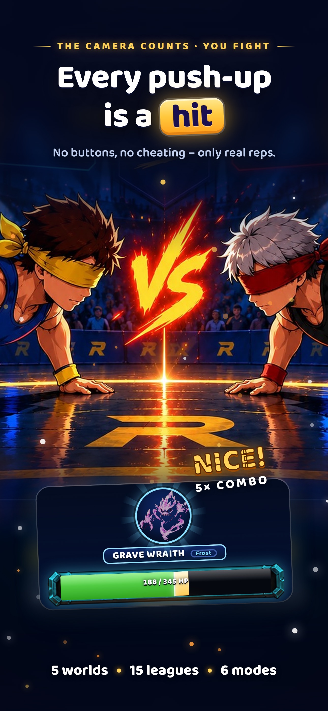 Screenshot 1 of Repborne: Push-up Battles