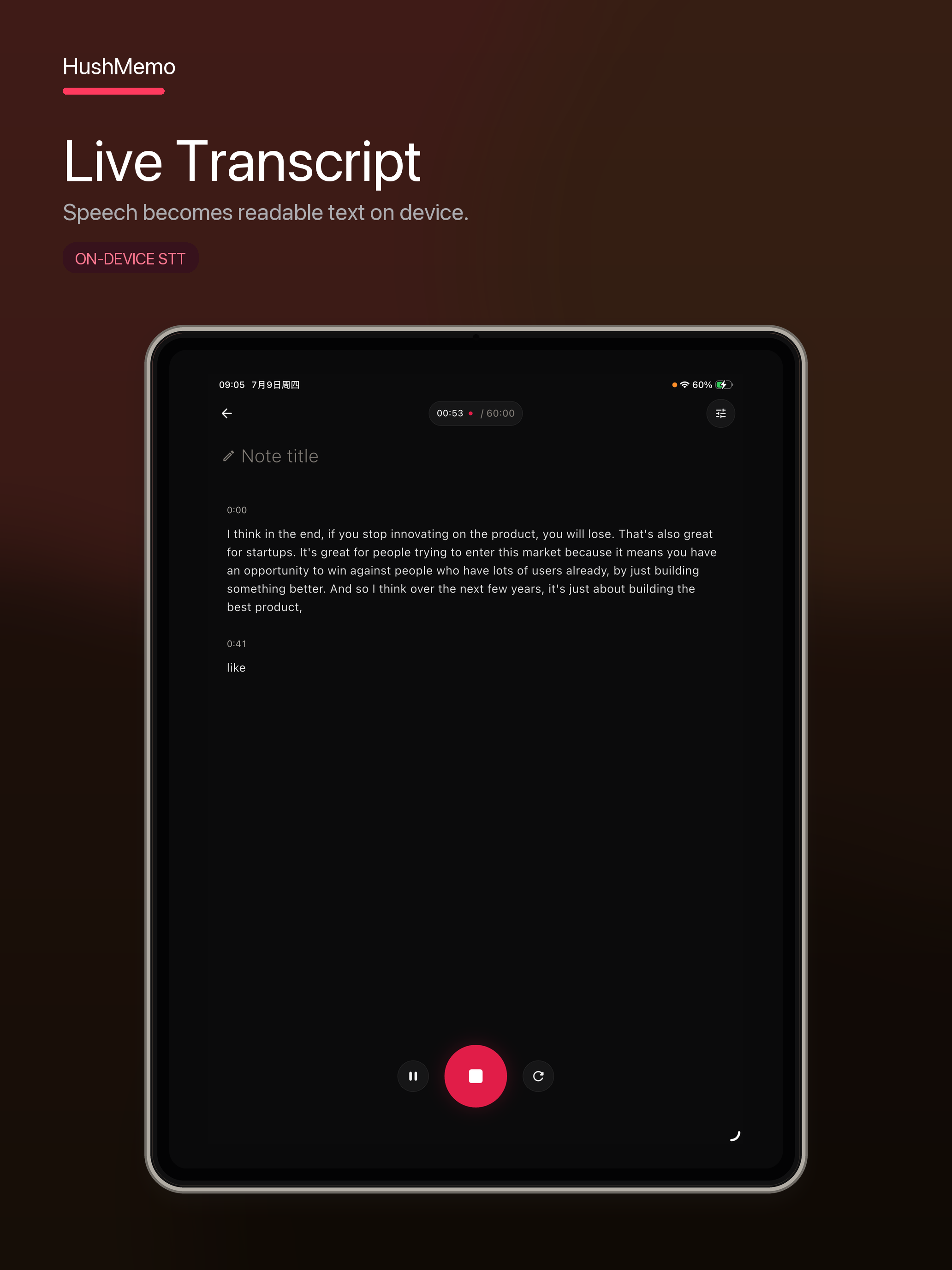 HushMemo: AI Notes from Voice screenshot 11