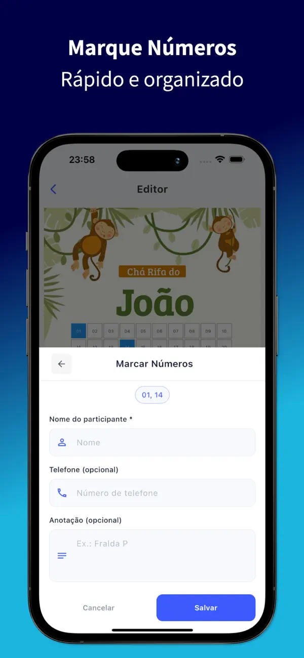 Screenshot #3 pour Chá Rifa de Fraldas