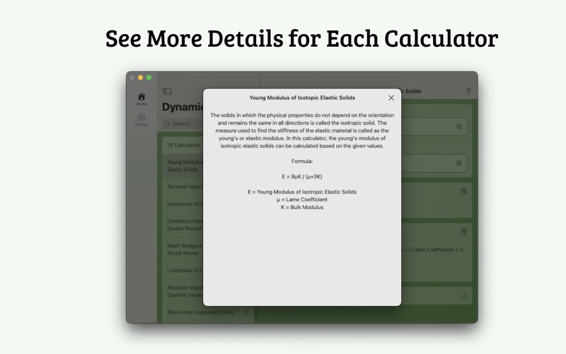 Screenshot #3 pour Dynamics Calculator