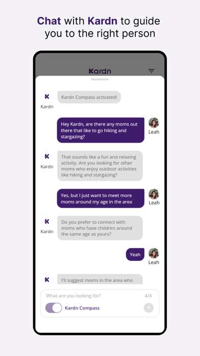 Kardn: AI Chat & Connect Screenshot