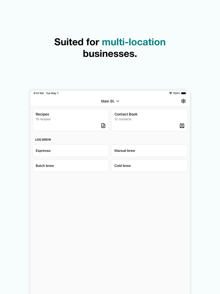 Brewspace Café Manager
