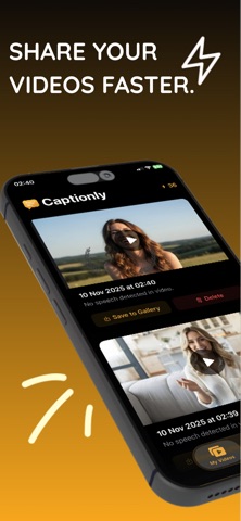 Captionly - Auto AI Subtitles Screenshot 3 of 4