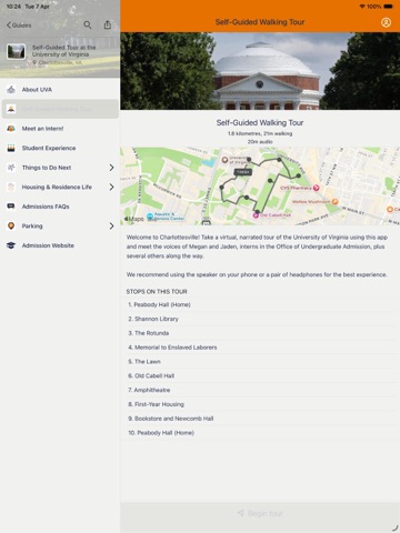Undergraduate Admission at UVA iPad screenshot