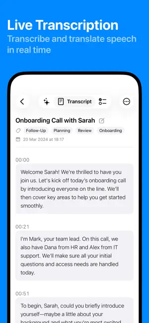 AI Meeting Notes - Tablo screenshot 2