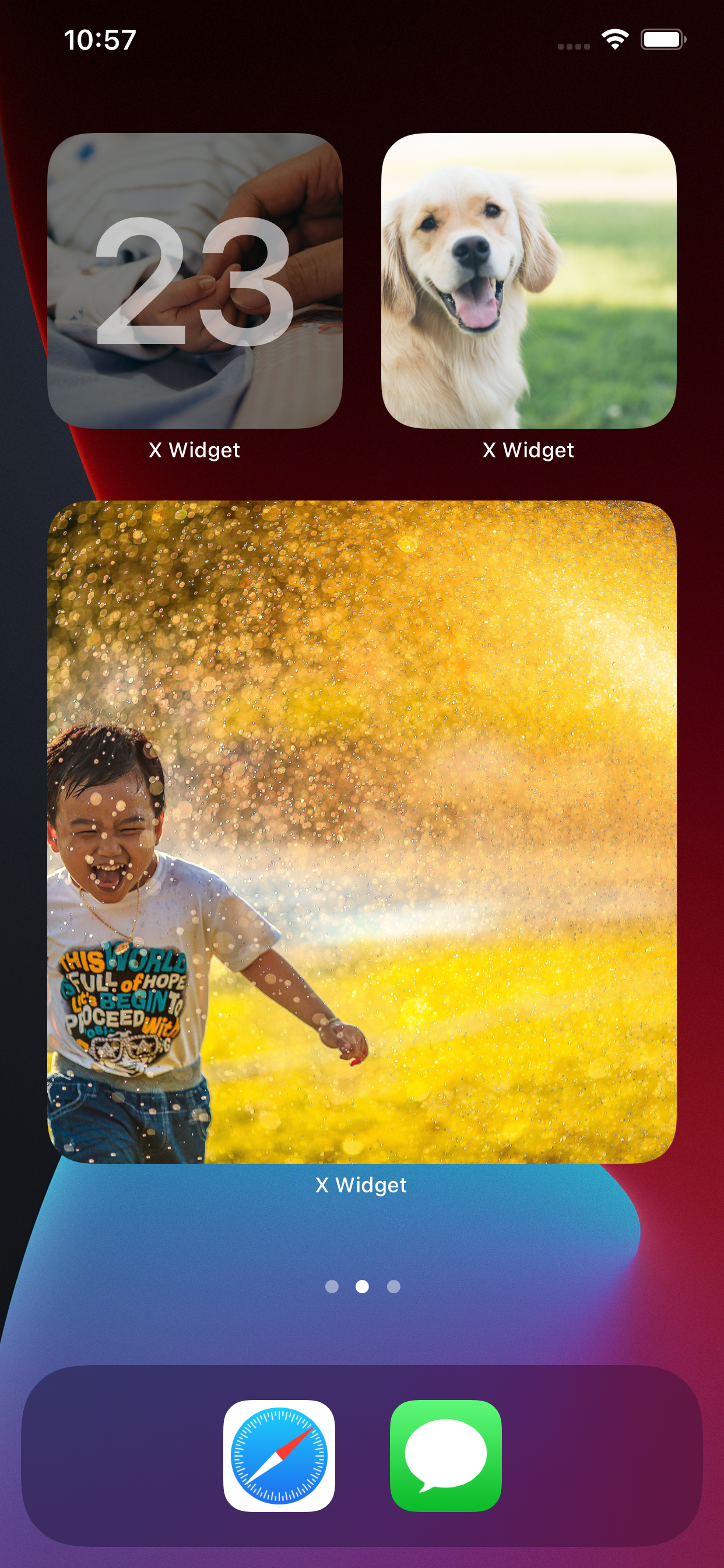 X Widget