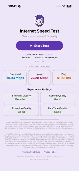 GBoy Speed Test screenshot 2