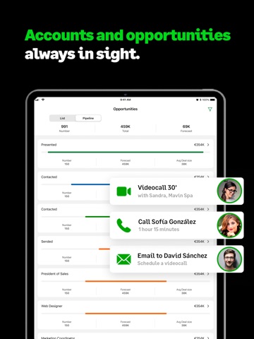 Sage Sales Management iPad screenshot