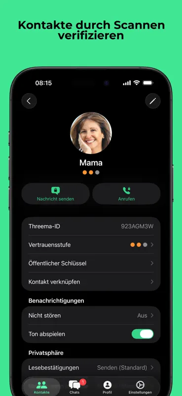 Threema. Der sichere Messenger screenshot 6 of 8
