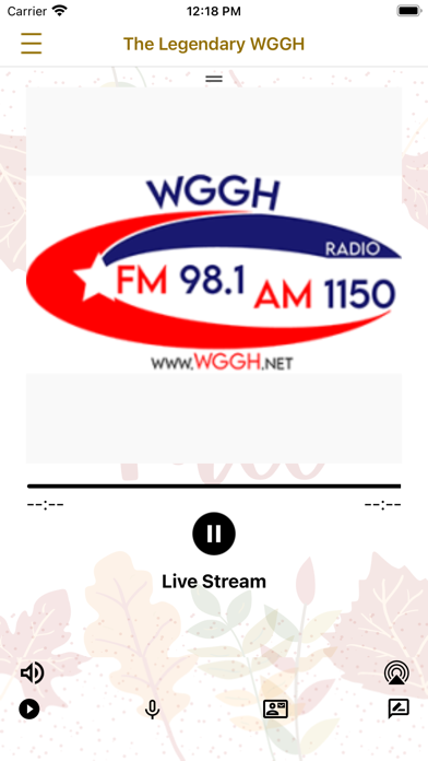 WGGH Radio Screenshot