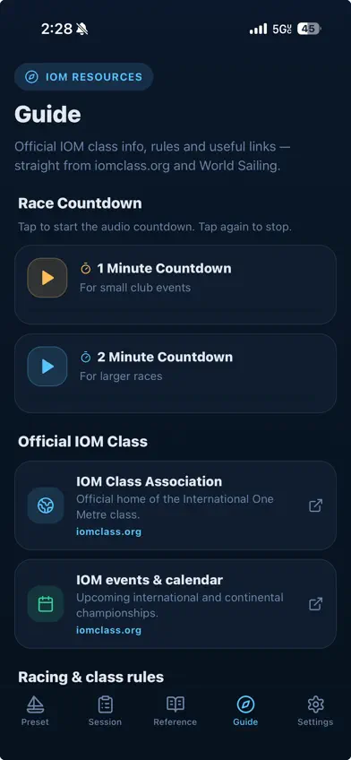 IOM Sailboat Tuner screenshot 2