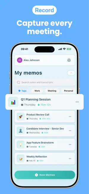 AI Meeting Note Taker - Memos screenshot 2