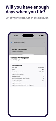 ResidencyProof: Tax Days Screenshot 6 of 9