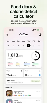 CalZen AI Food Calorie Counter: Screenshot 2 von 10